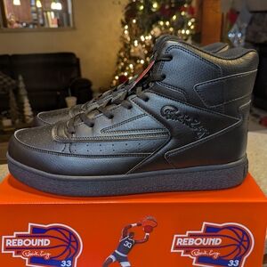 patrick Ewing Men's Black High-Top Sneaker — Rebound